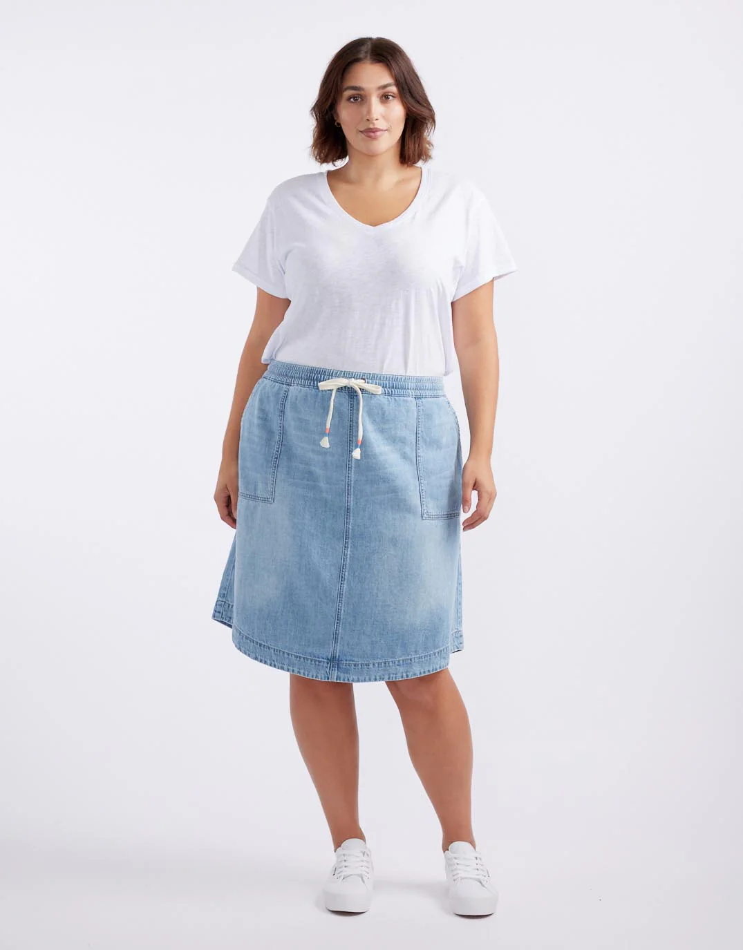 Coco Denim Skirt - Mid Wash - Image 12