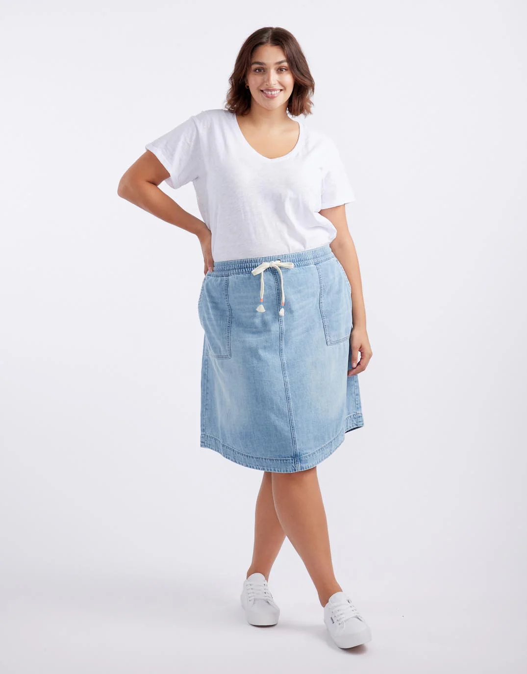 Coco Denim Skirt - Mid Wash - Image 13