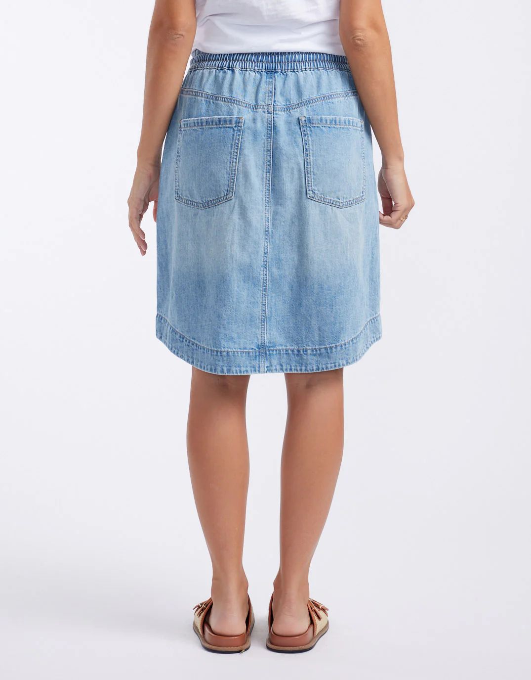 Coco Denim Skirt - Mid Wash - Image 17