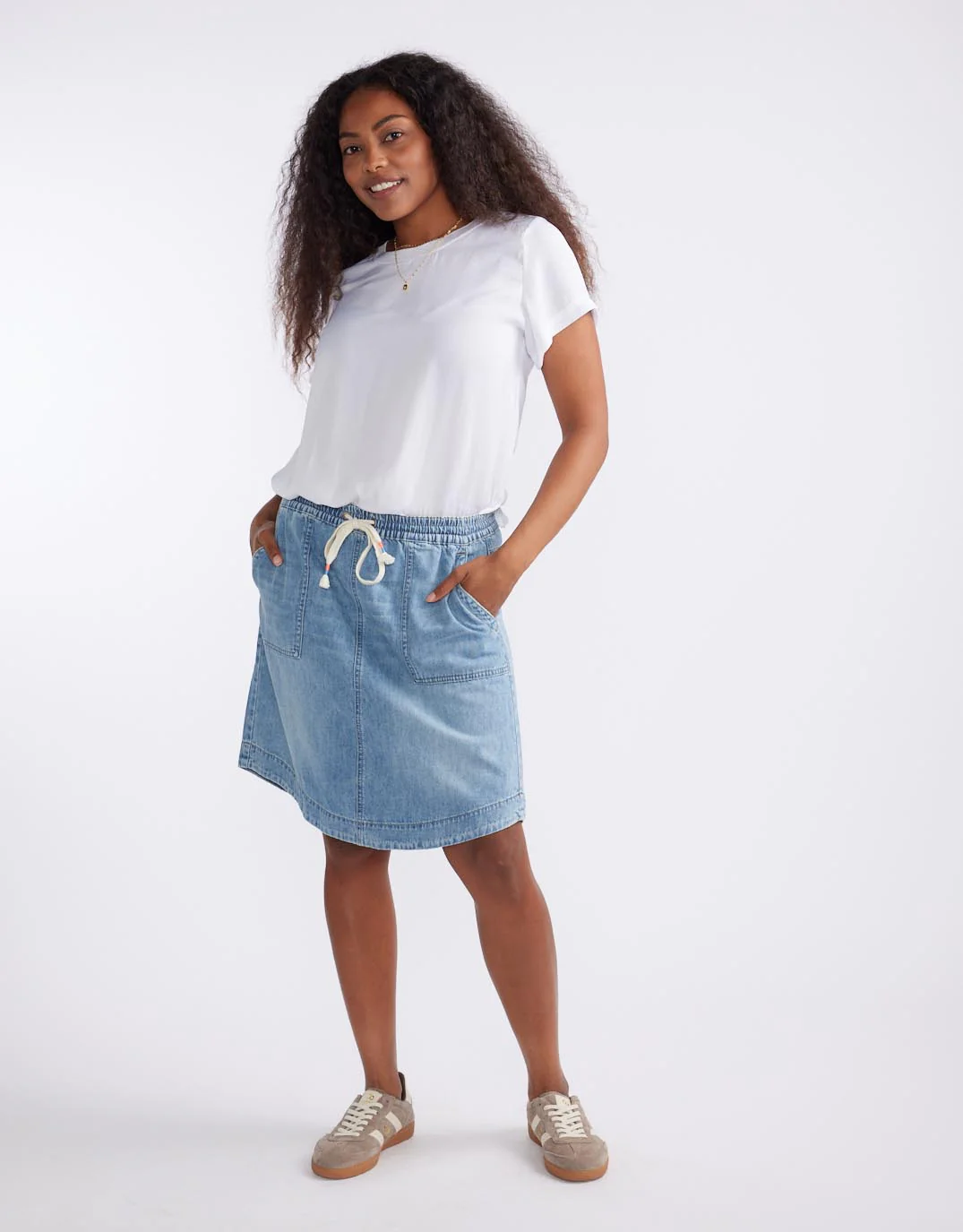 Coco Denim Skirt - Mid Wash - Image 3