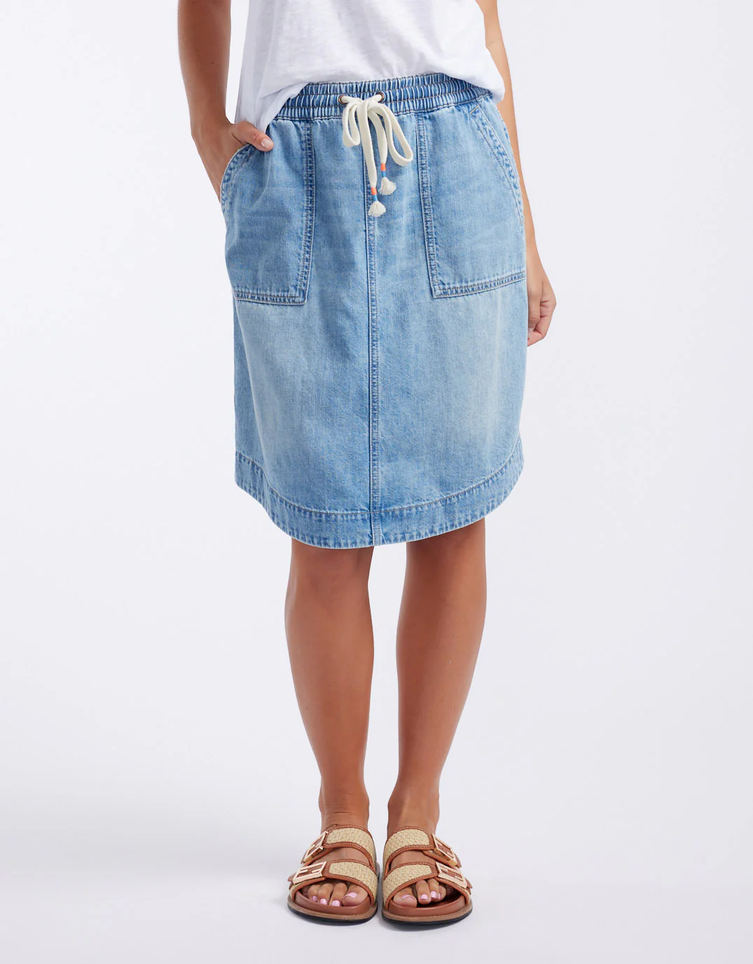 Coco Denim Skirt - Mid Wash - Image 5