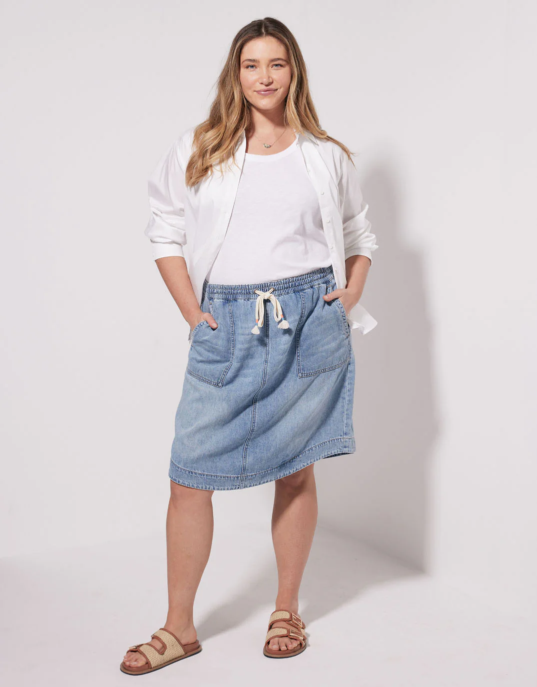 Coco Denim Skirt - Mid Wash - Image 7