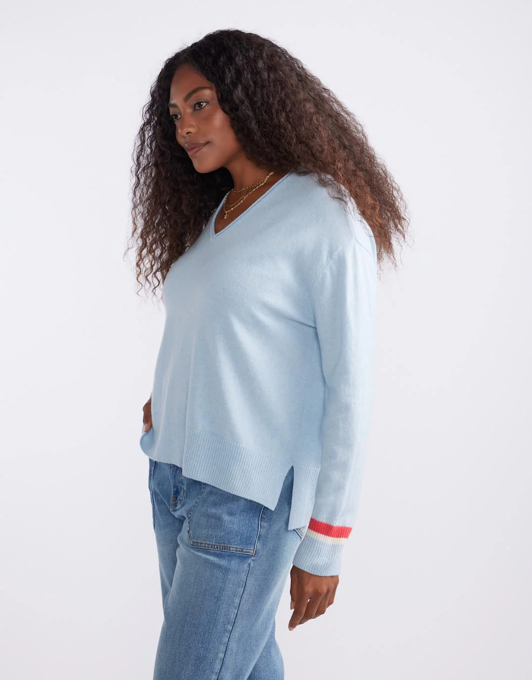 Como Wool Cashmere Knit - Ice Blue - Image 7