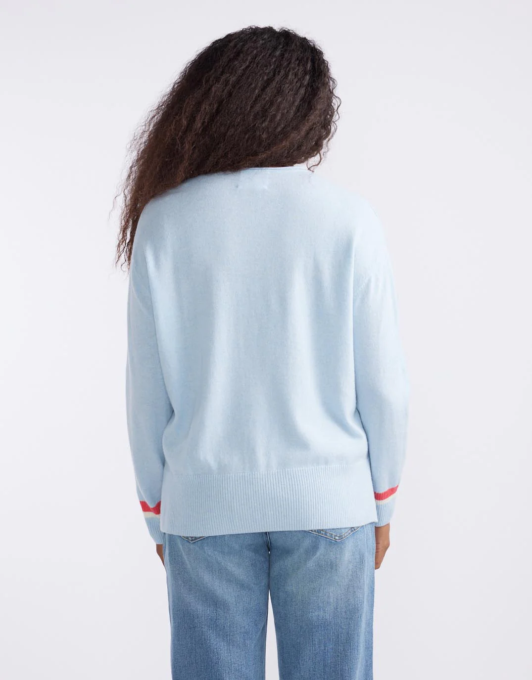 Como Wool Cashmere Knit - Ice Blue - Image 8