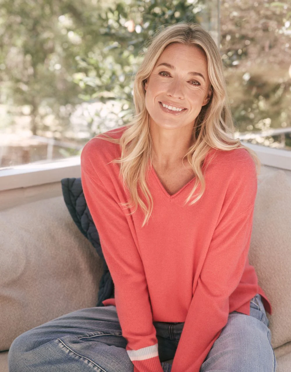Como Wool Cashmere Knit - Melon - Image 3