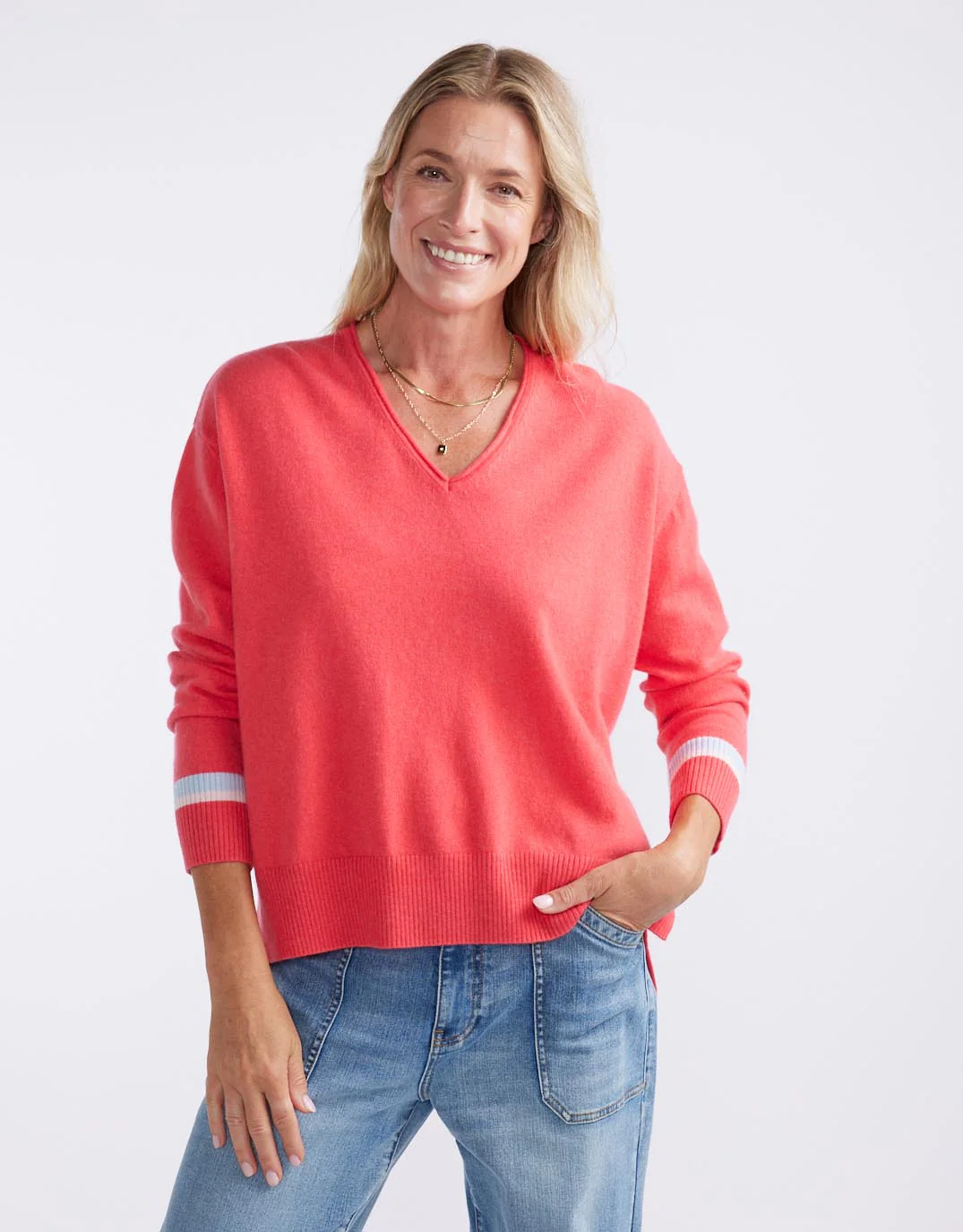 Como Wool Cashmere Knit - Melon - Image 5