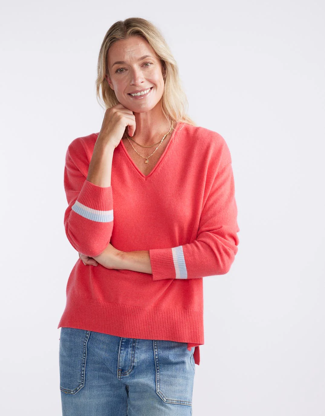 Como Wool Cashmere Knit - Melon - Image 6