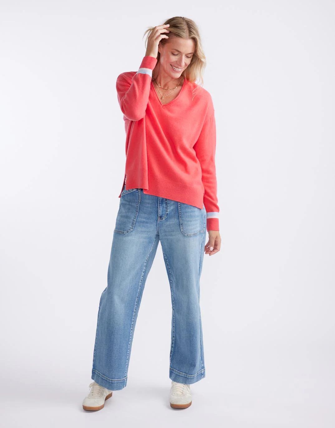 Como Wool Cashmere Knit - Melon - Image 8