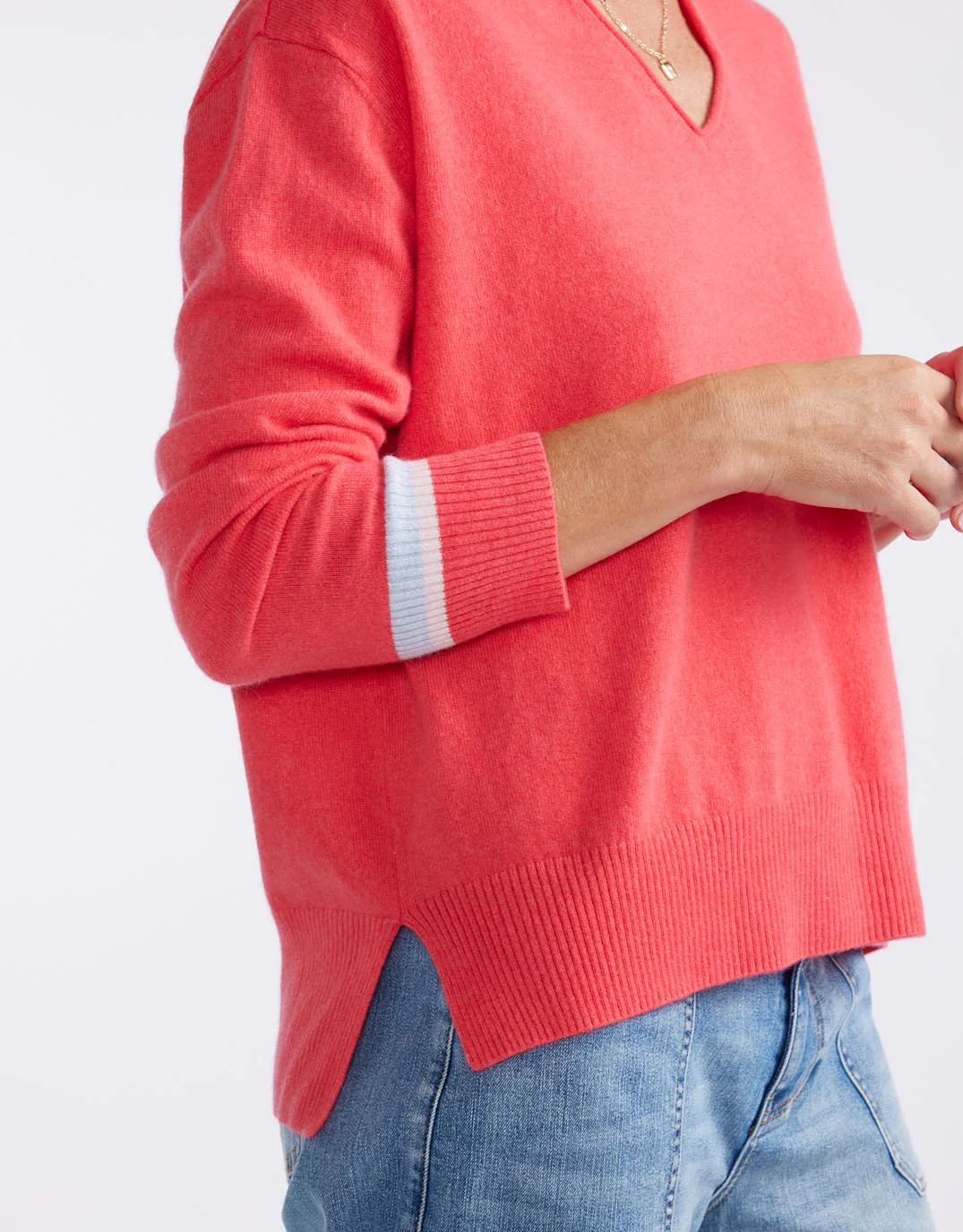 Como Wool Cashmere Knit - Melon - Image 9