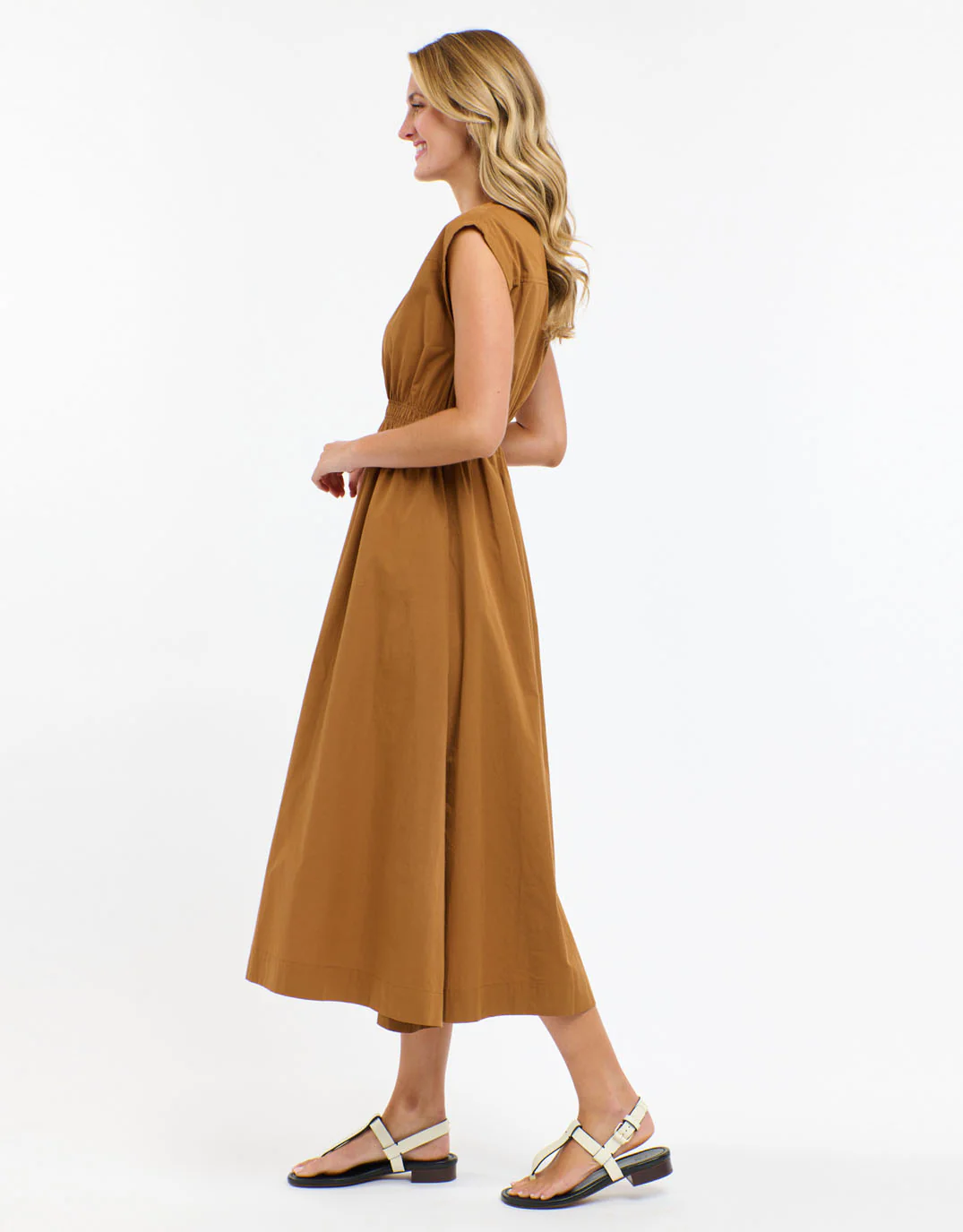 Cooper Cotton Dress - Butterscotch - Image 3