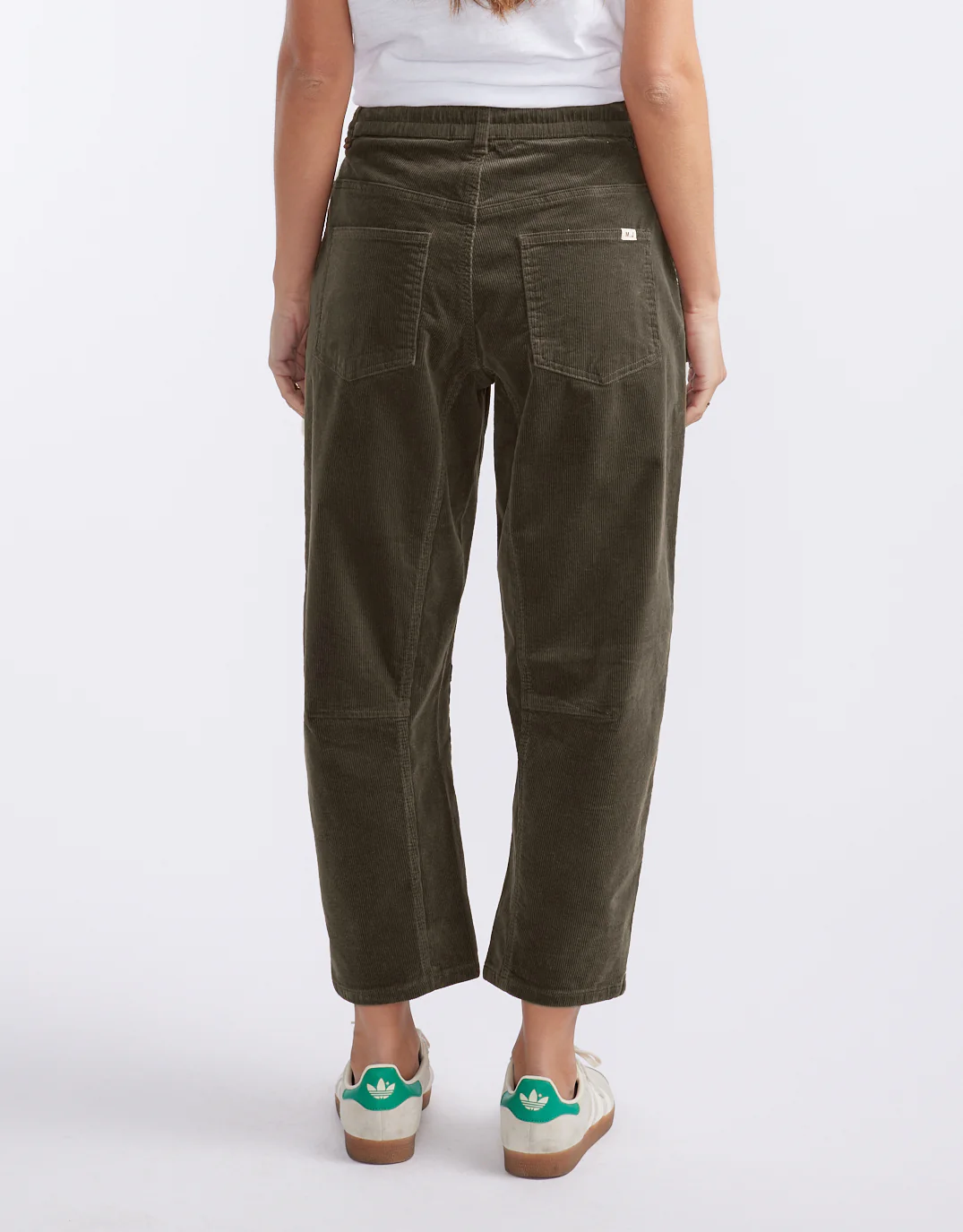 Cord Leo Barrel Jean - Forest Moss - Image 5