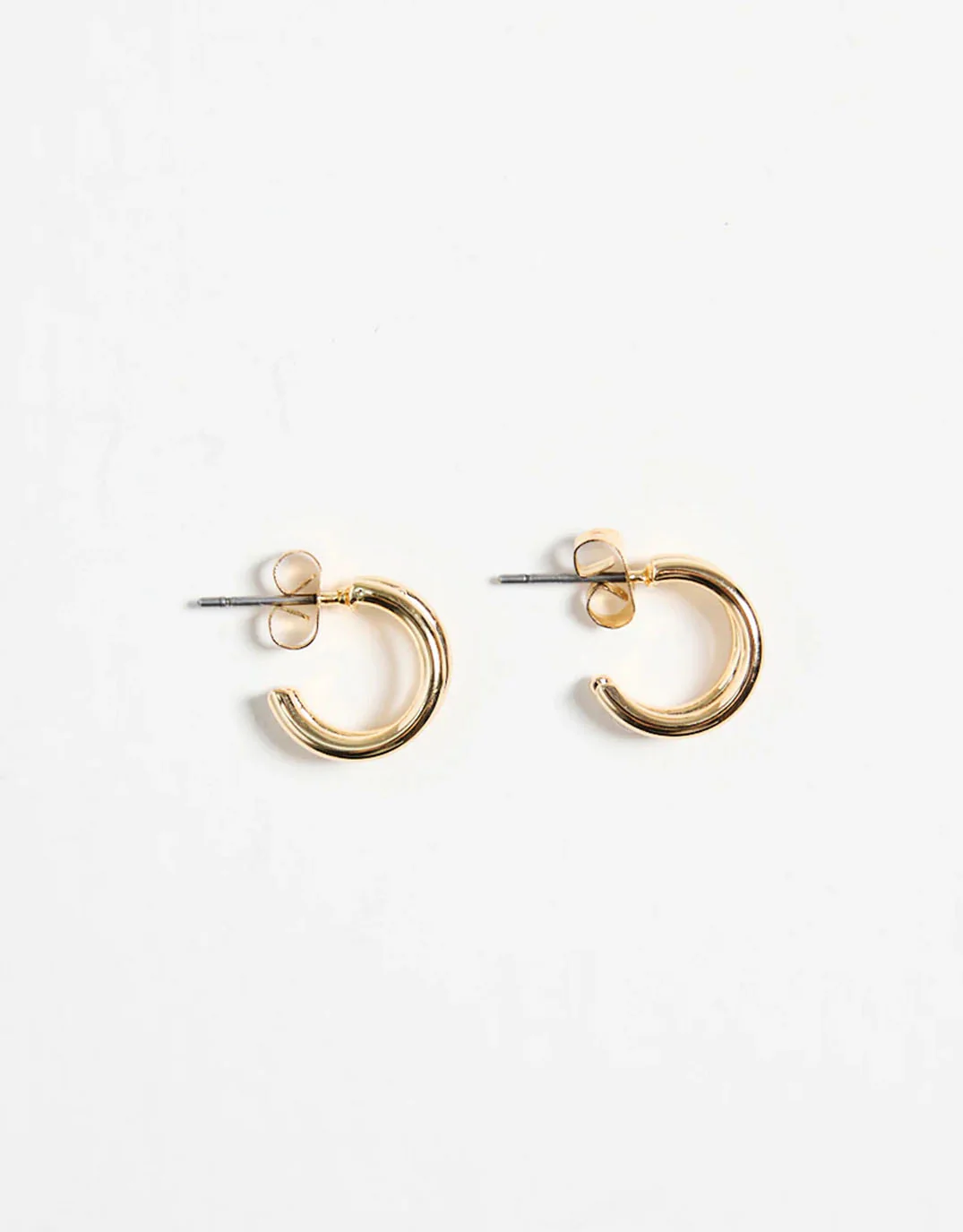 Double Loop Gold Earrings - Image 3