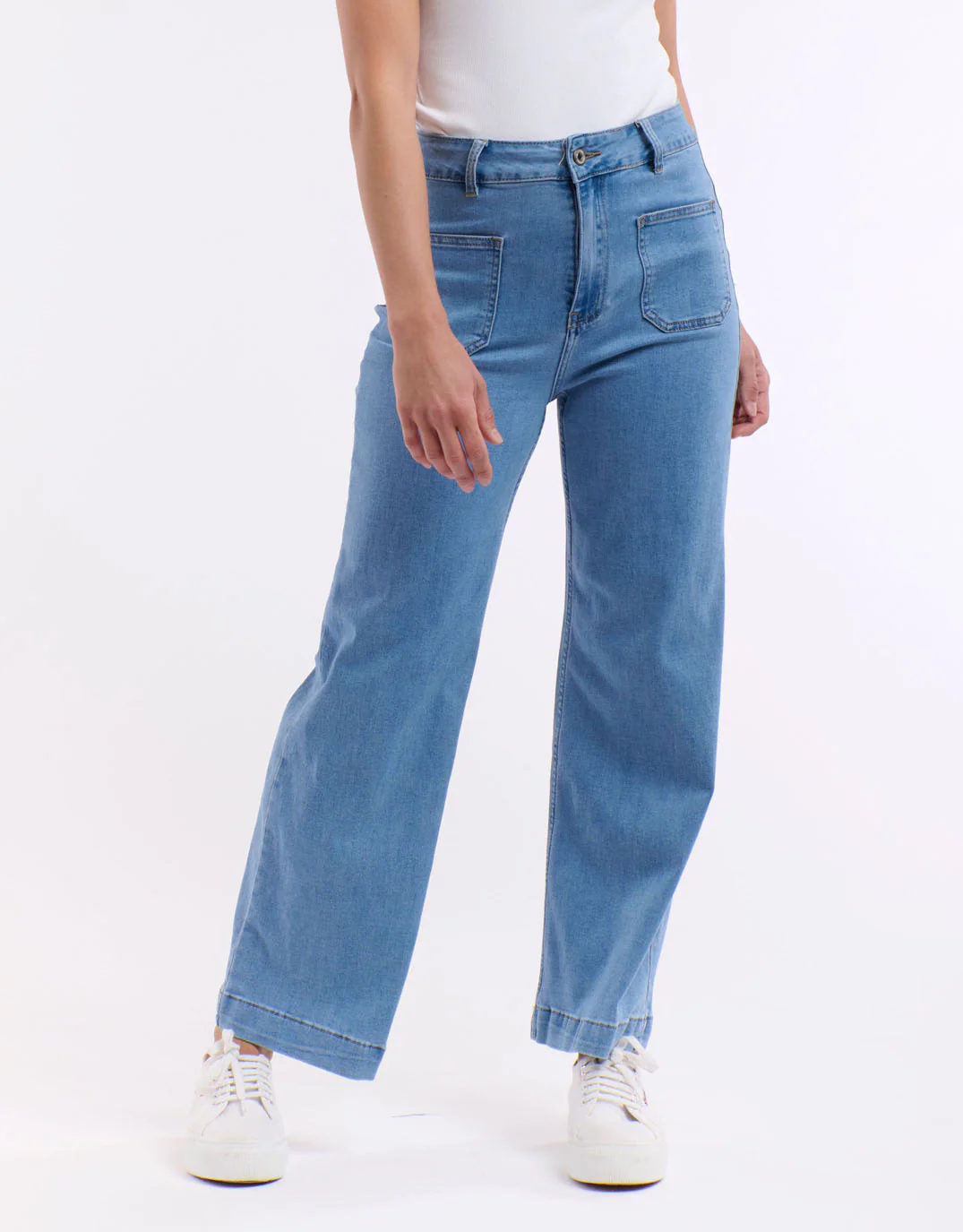 Eddie 7/8 Jean - Light Wash