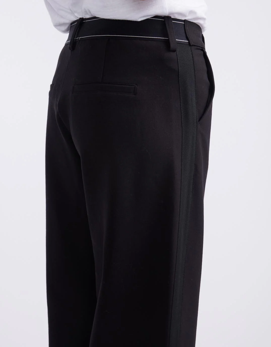Effortless Ponte Pant - Black/Black - Image 6