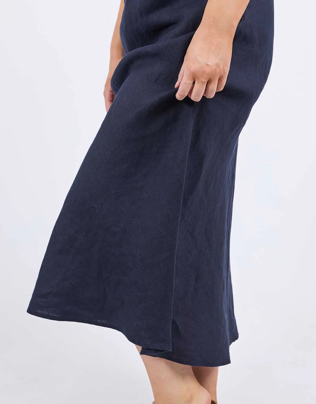 Eleni Linen Skirt - Dark Sapphire - Image 10