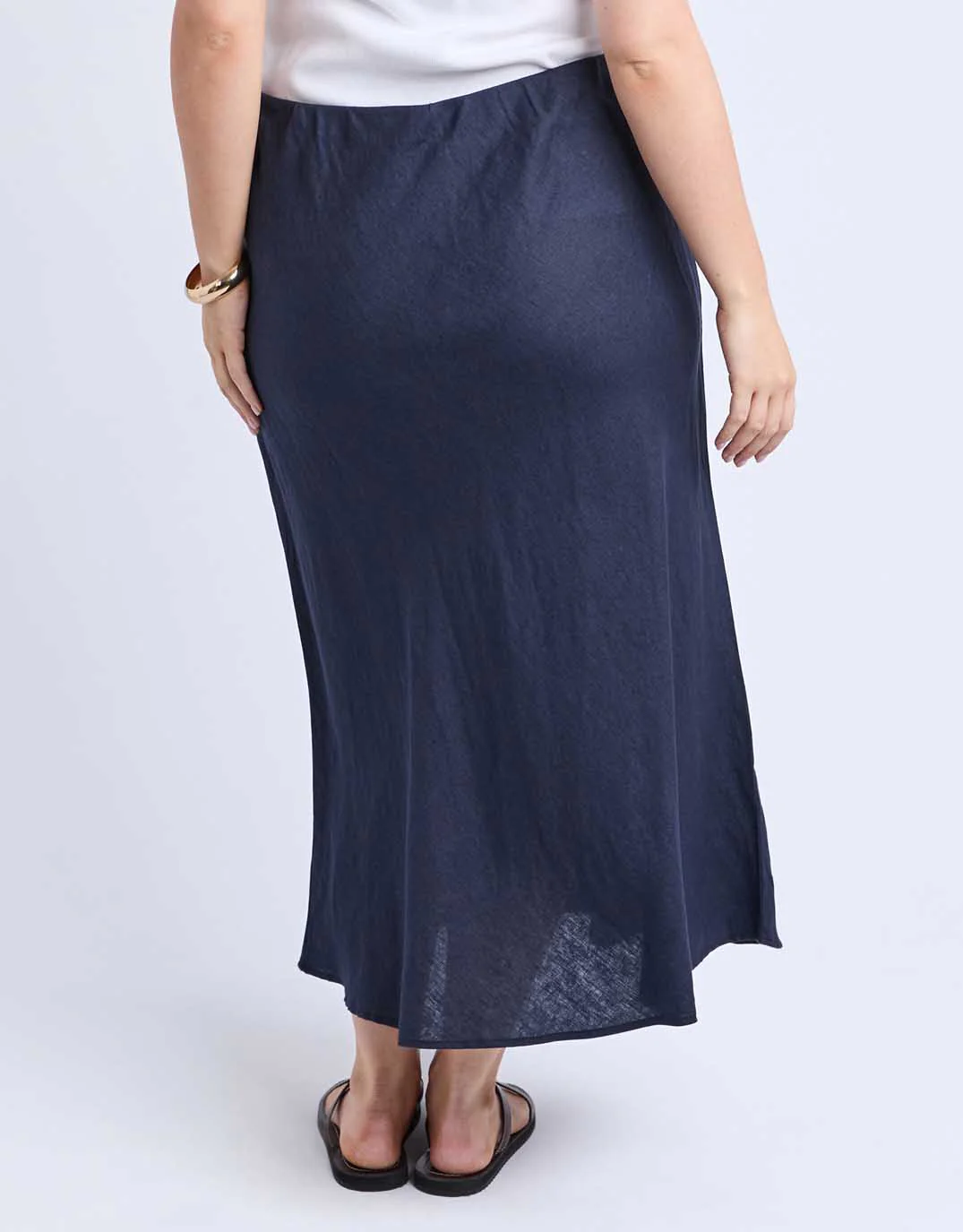 Eleni Linen Skirt - Dark Sapphire - Image 12