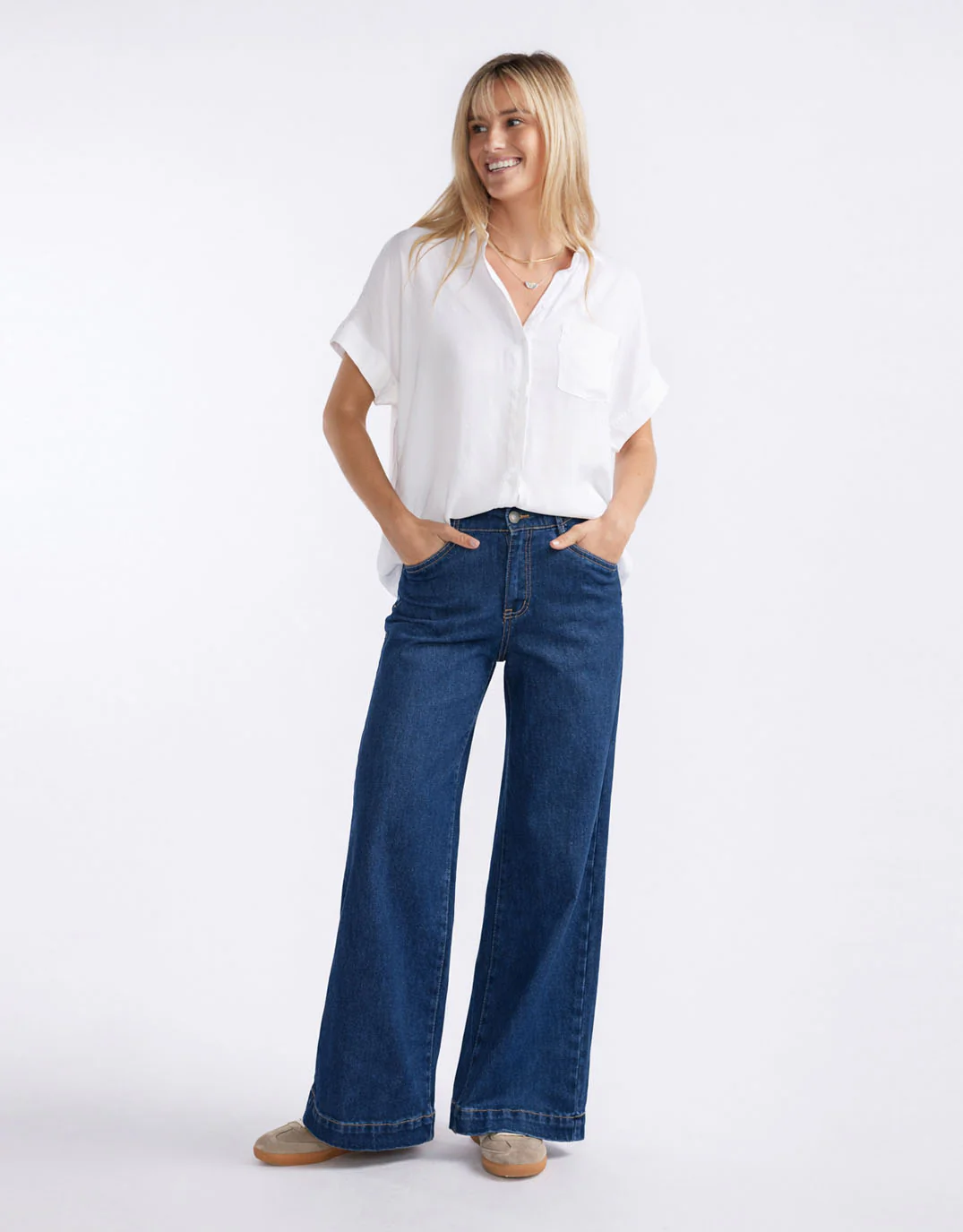 Ellery Stretch Straight Leg Jeans - Dark Wash - Image 6
