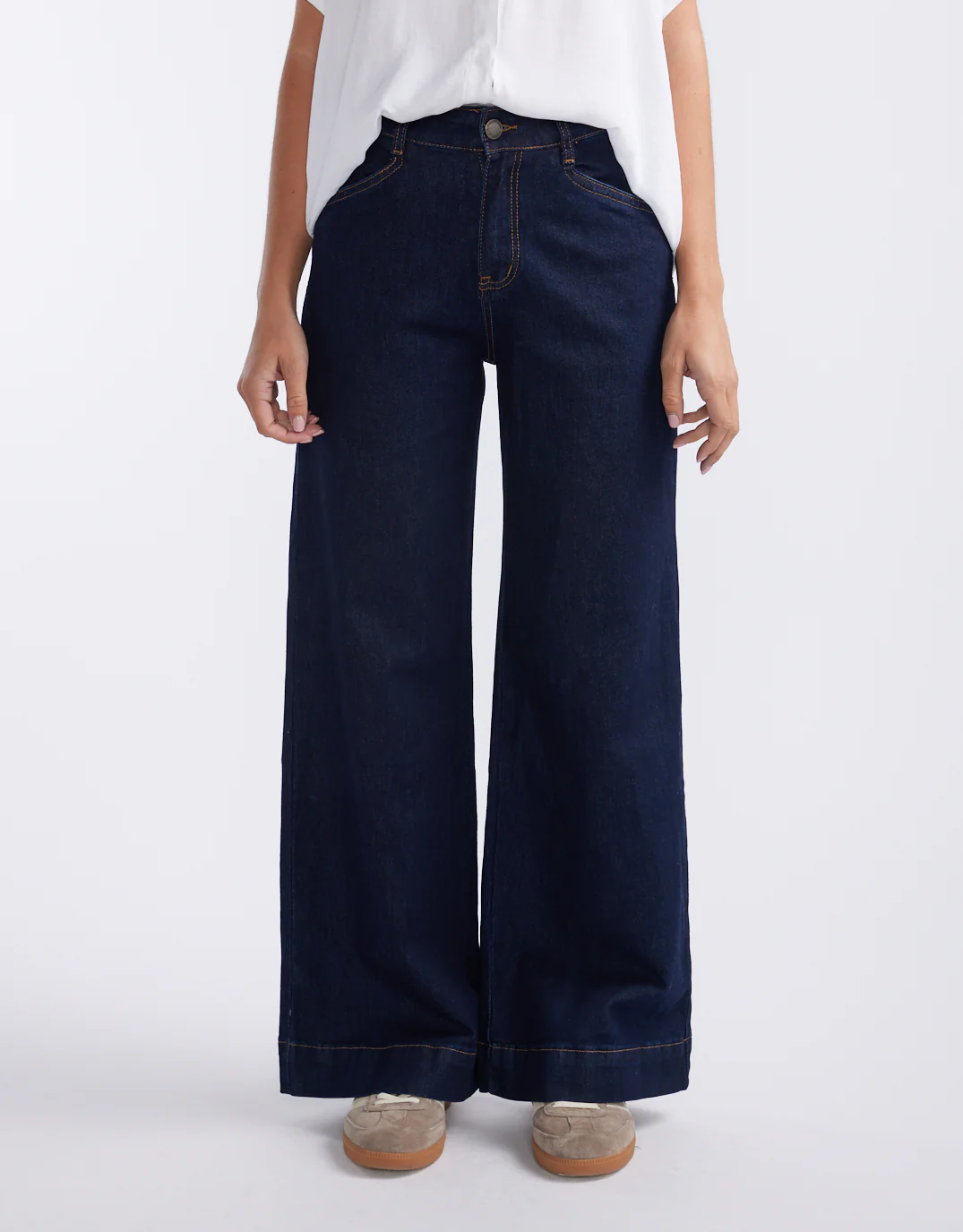 Ellery Stretch Straight Leg Jeans - Indigo Wash - Image 3