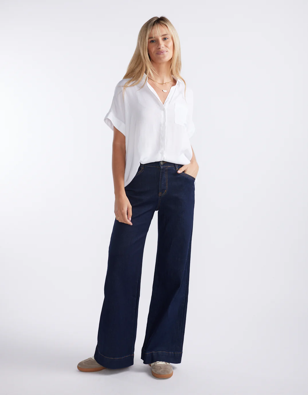 Ellery Stretch Straight Leg Jeans - Indigo Wash - Image 4