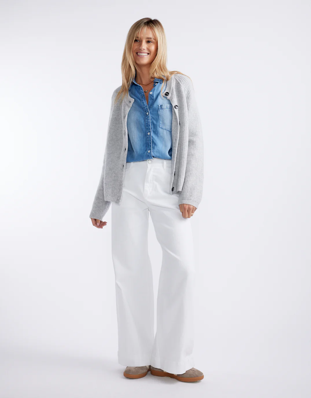 Ellery Stretch Straight Leg Jeans - White - Image 5