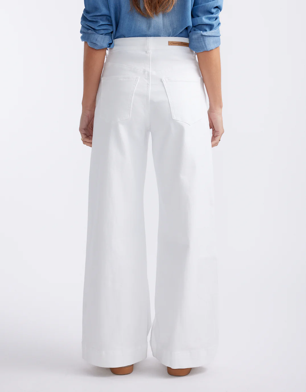 Ellery Stretch Straight Leg Jeans - White - Image 6