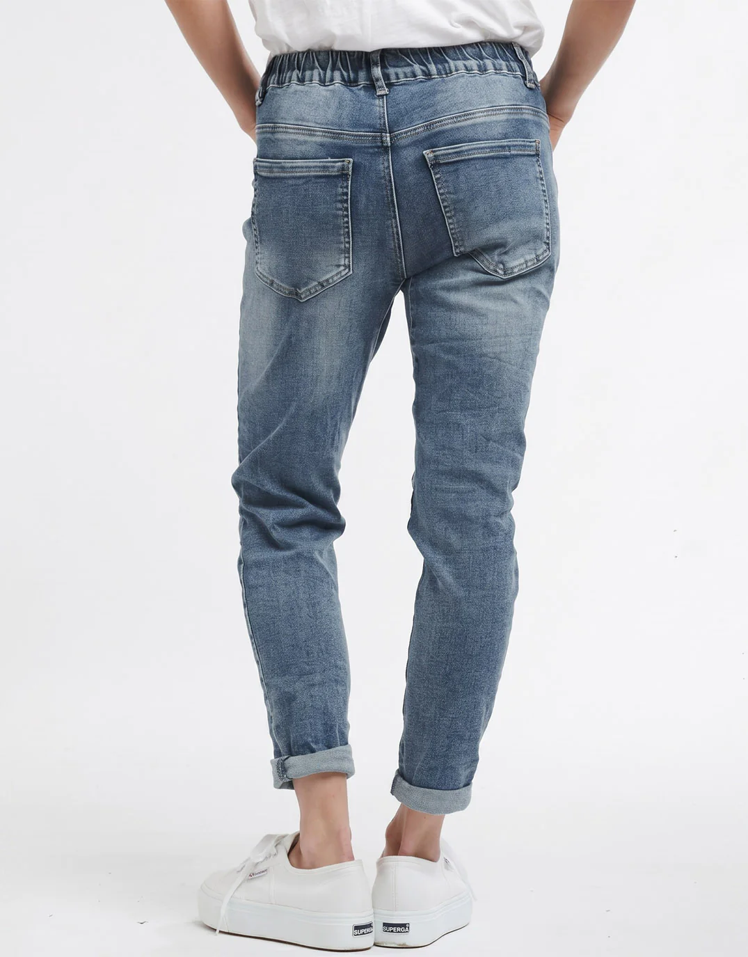 Emma Stretch Jean - Mid Wash - Image 2