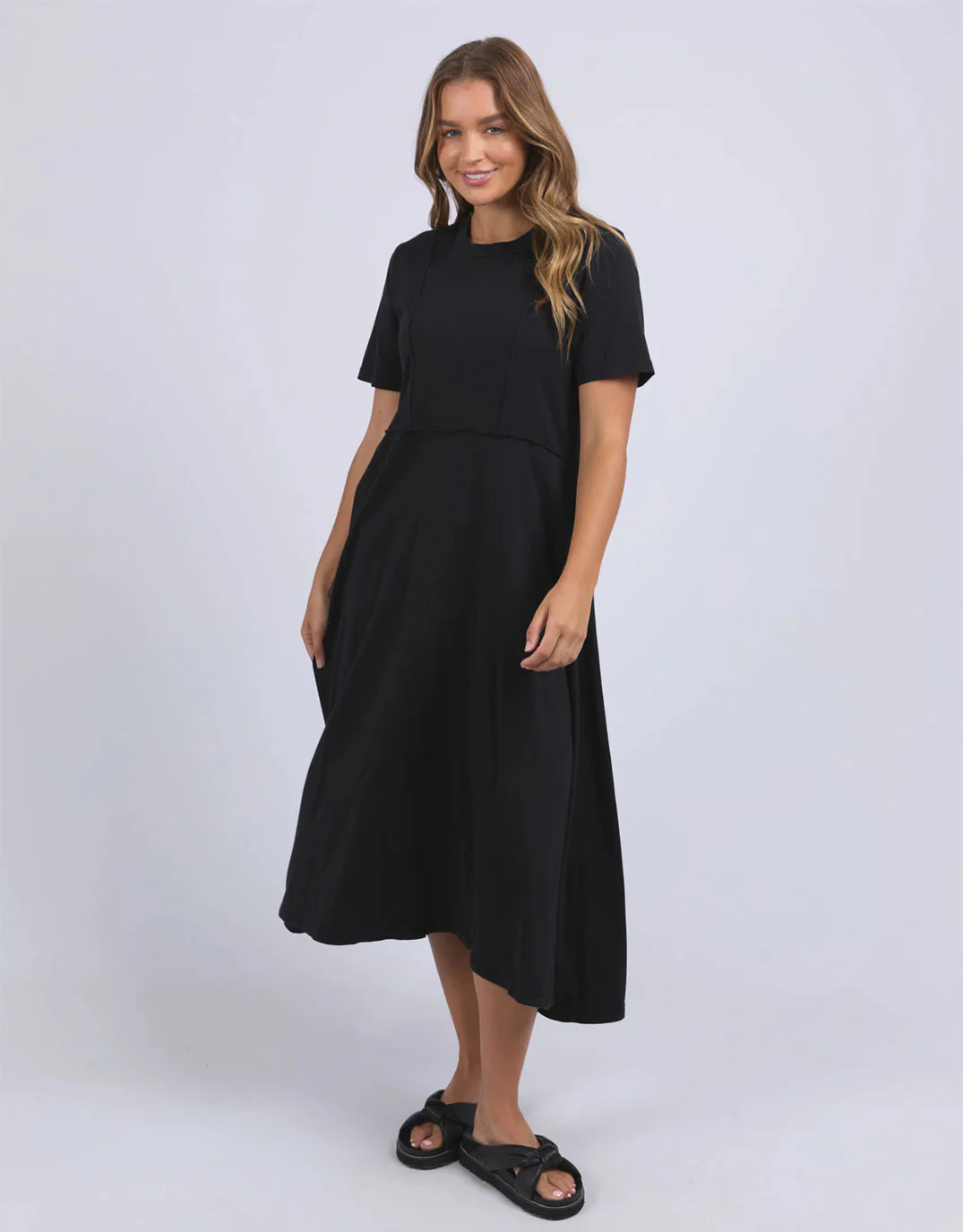 Eva Midi Dress - Black