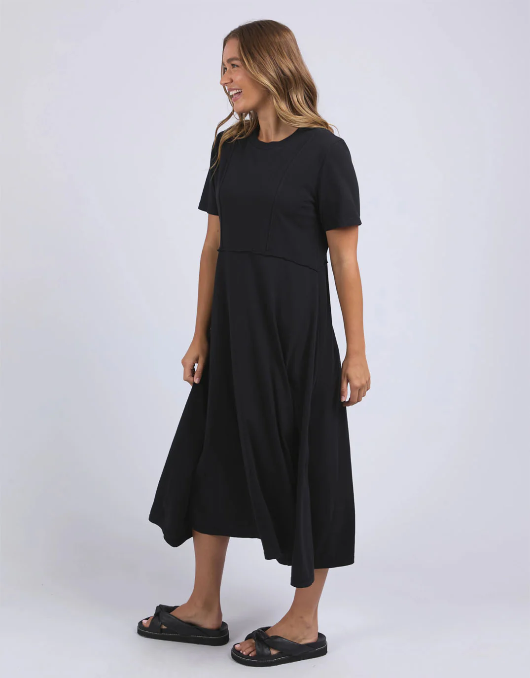 Eva Midi Dress - Black - Image 6
