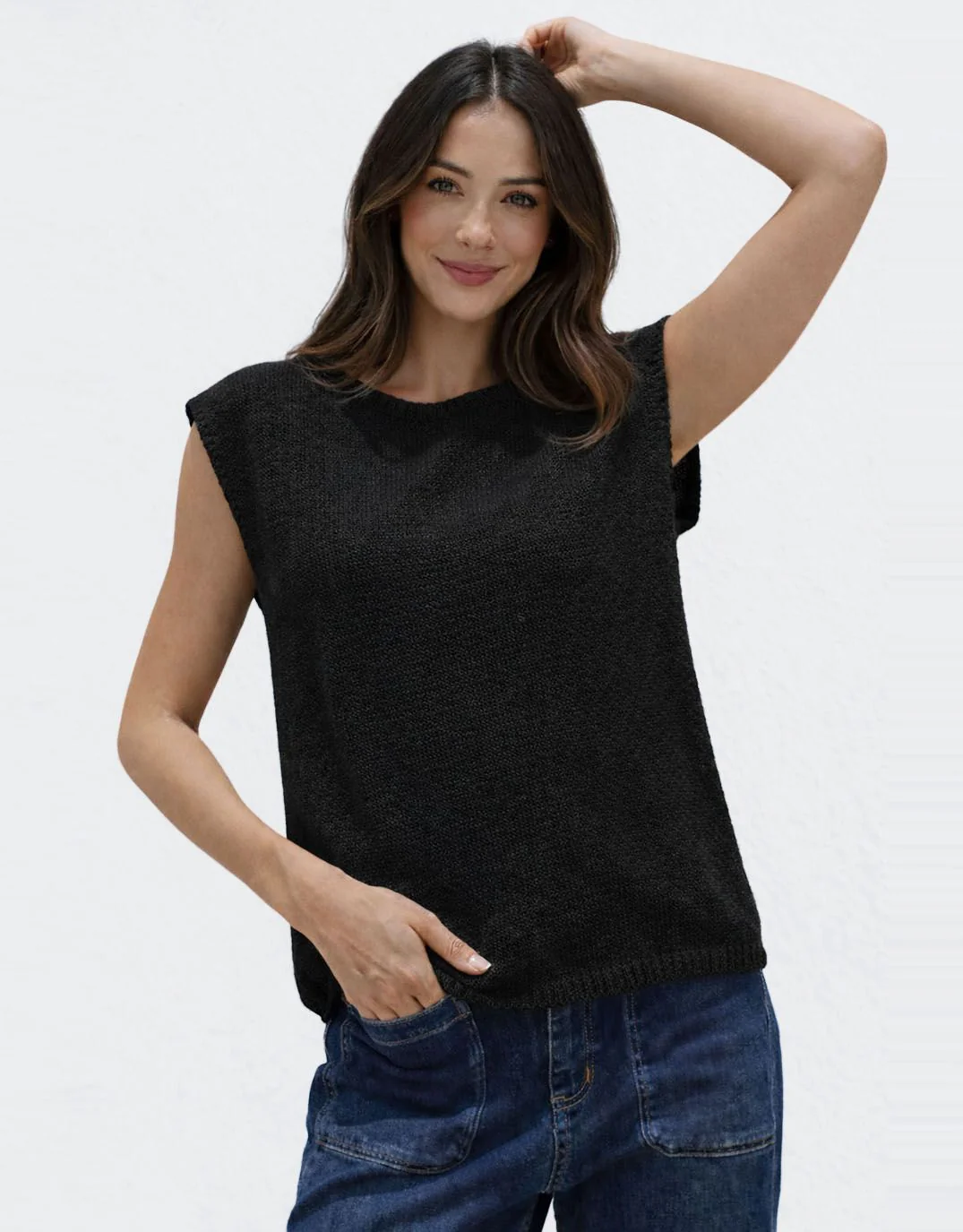 Evie Off Shoulder Knit - Black