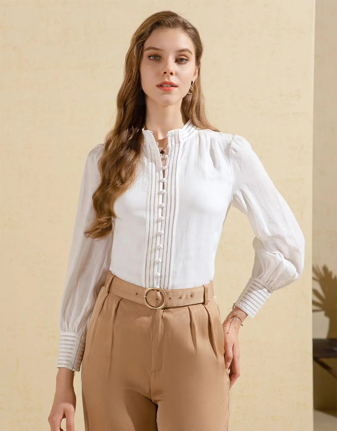 Felice Linen Shirt - White