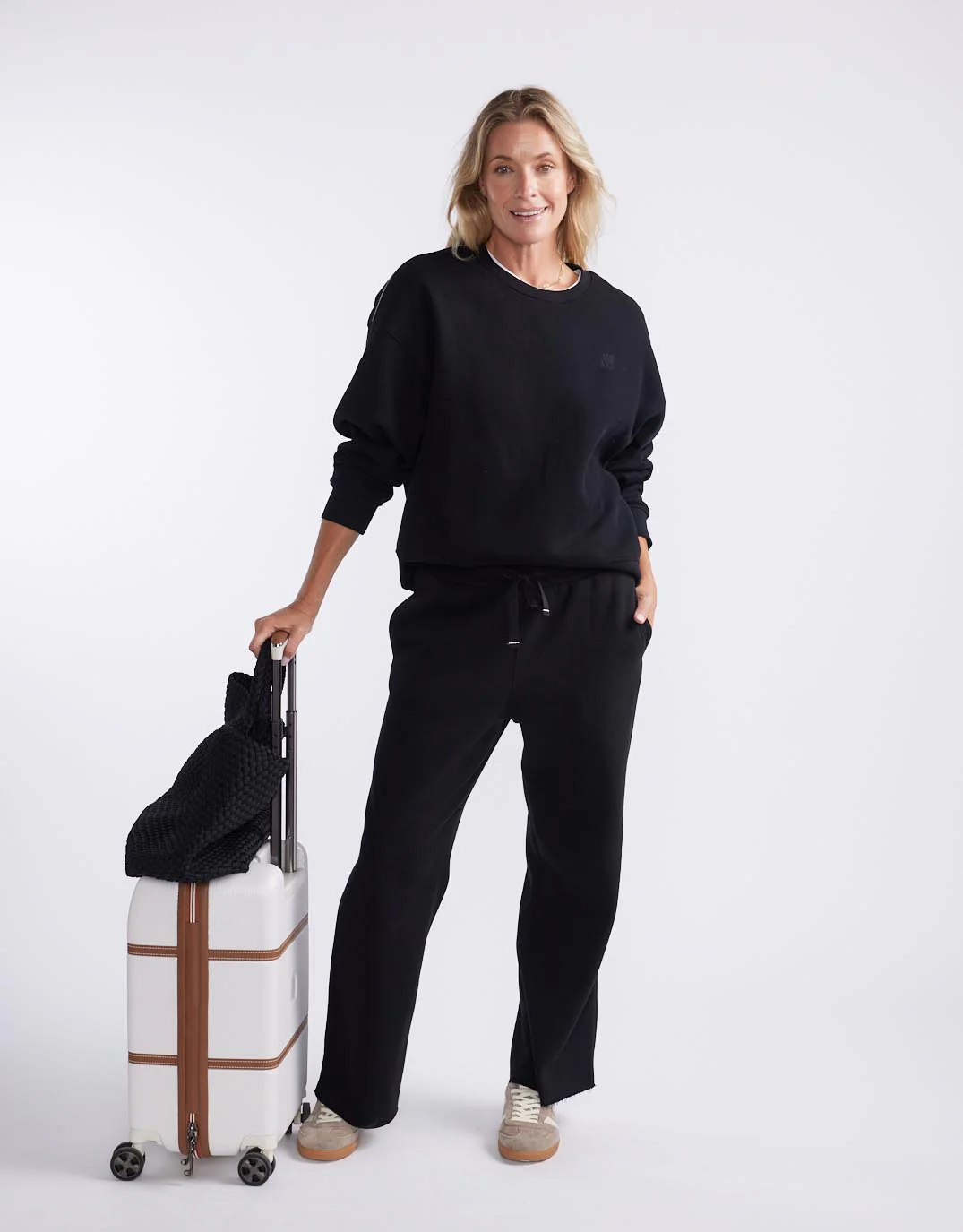 Fleece Lounger Pant - Black - Image 4