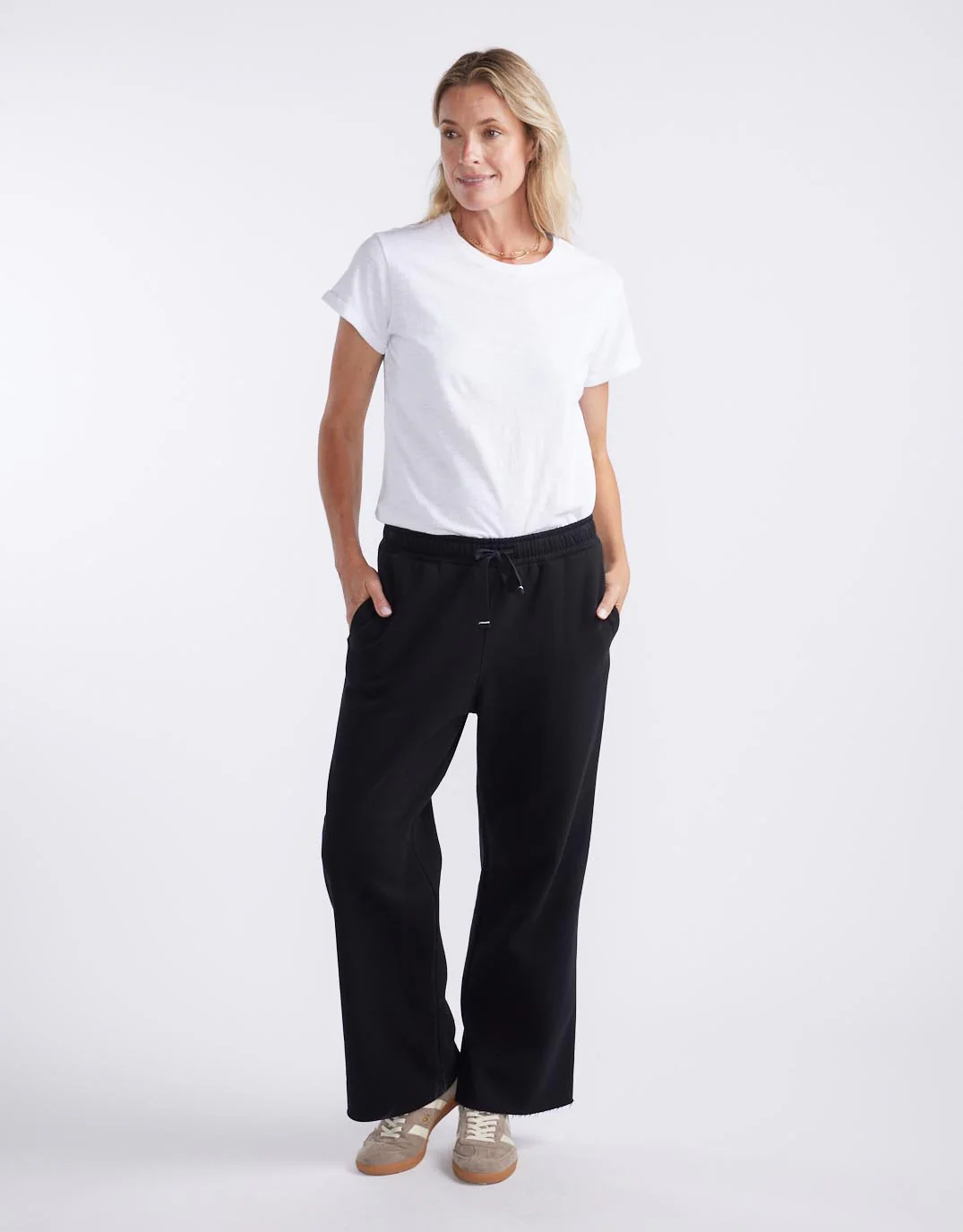 Fleece Lounger Pant - Black - Image 5