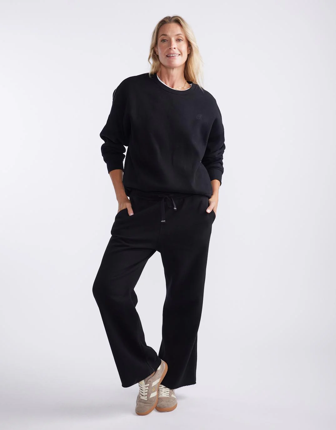 Fleece Lounger Pant - Black - Image 7