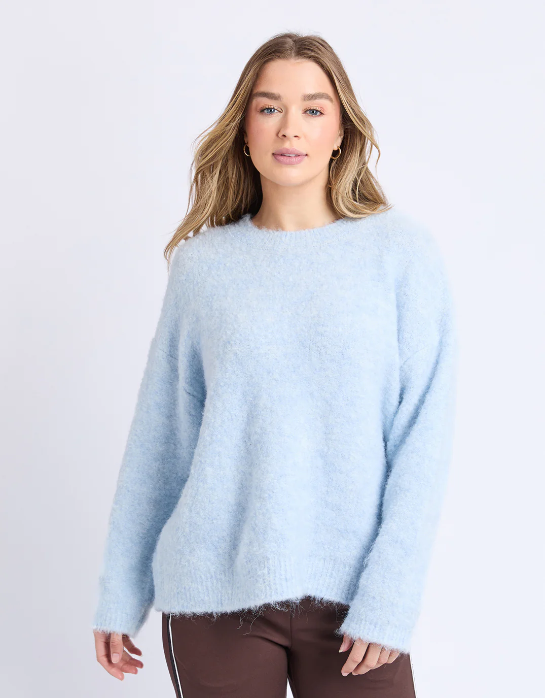 Flint Knit Crew - Ice Blue