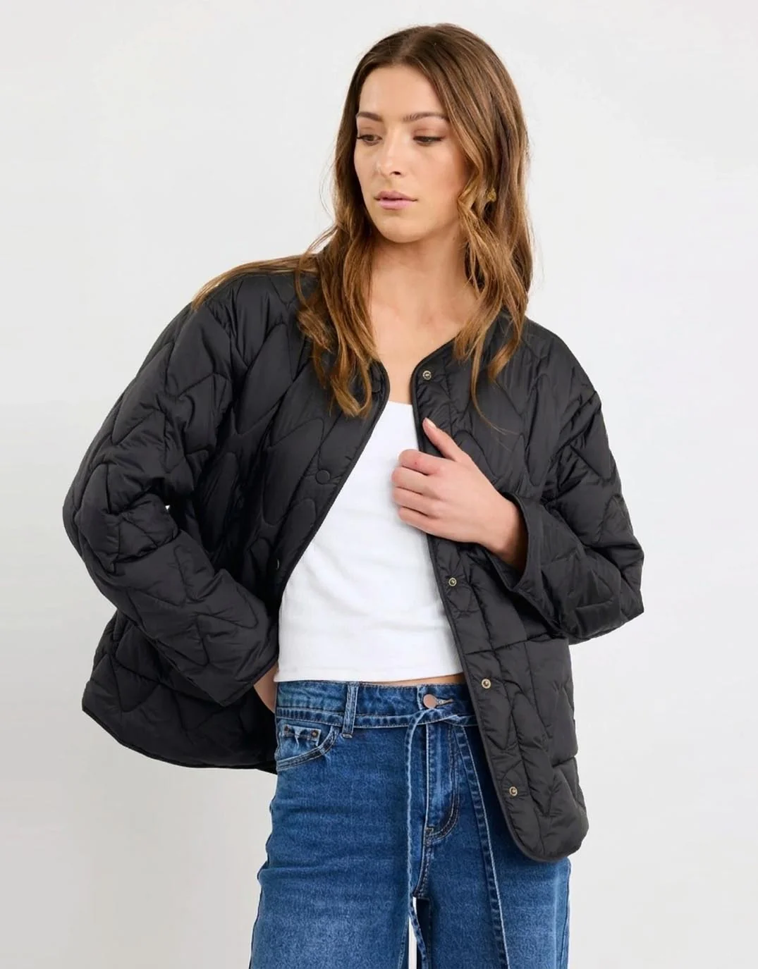 Frankly Puffer Jacket - Black - Image 2