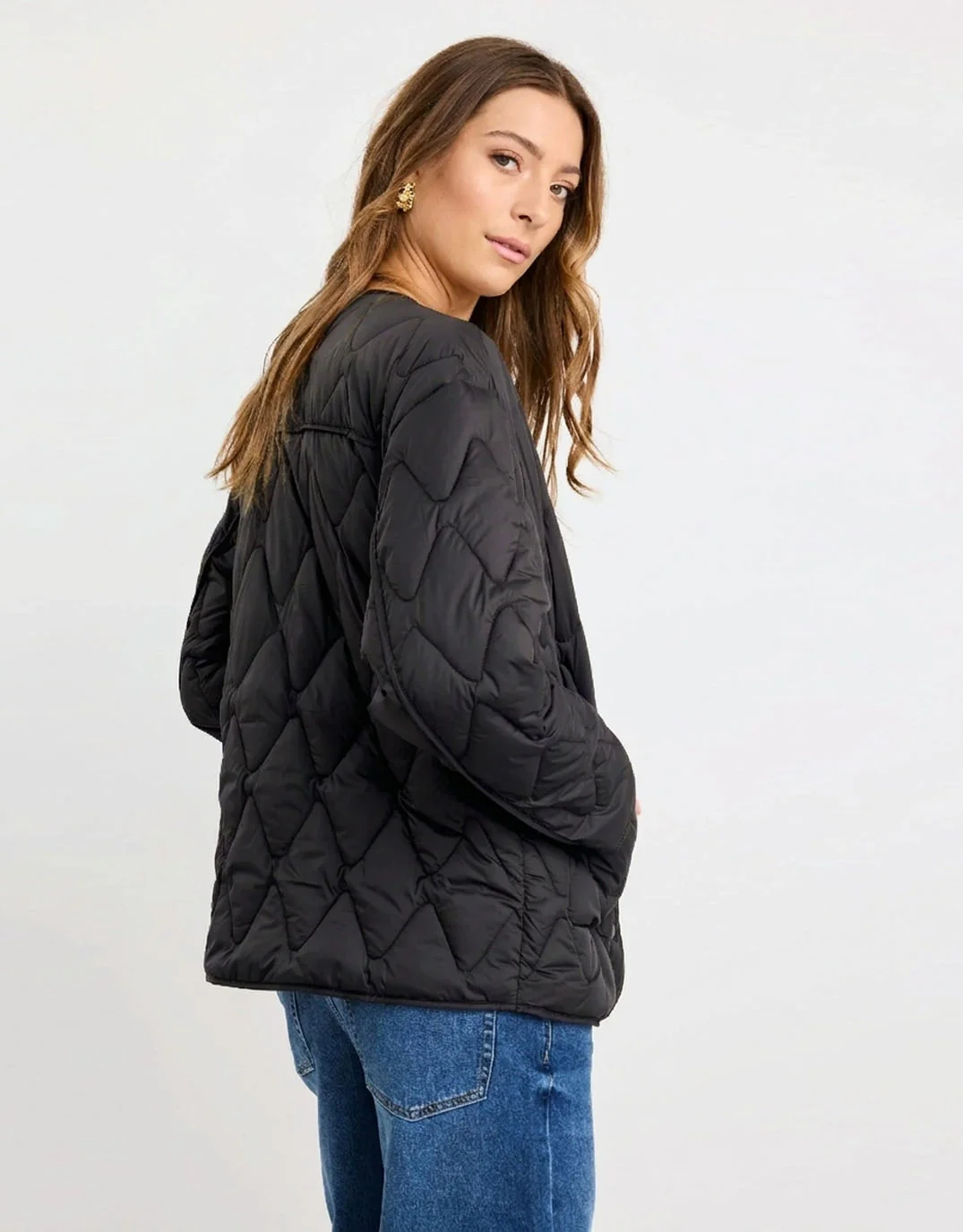 Frankly Puffer Jacket - Black - Image 3