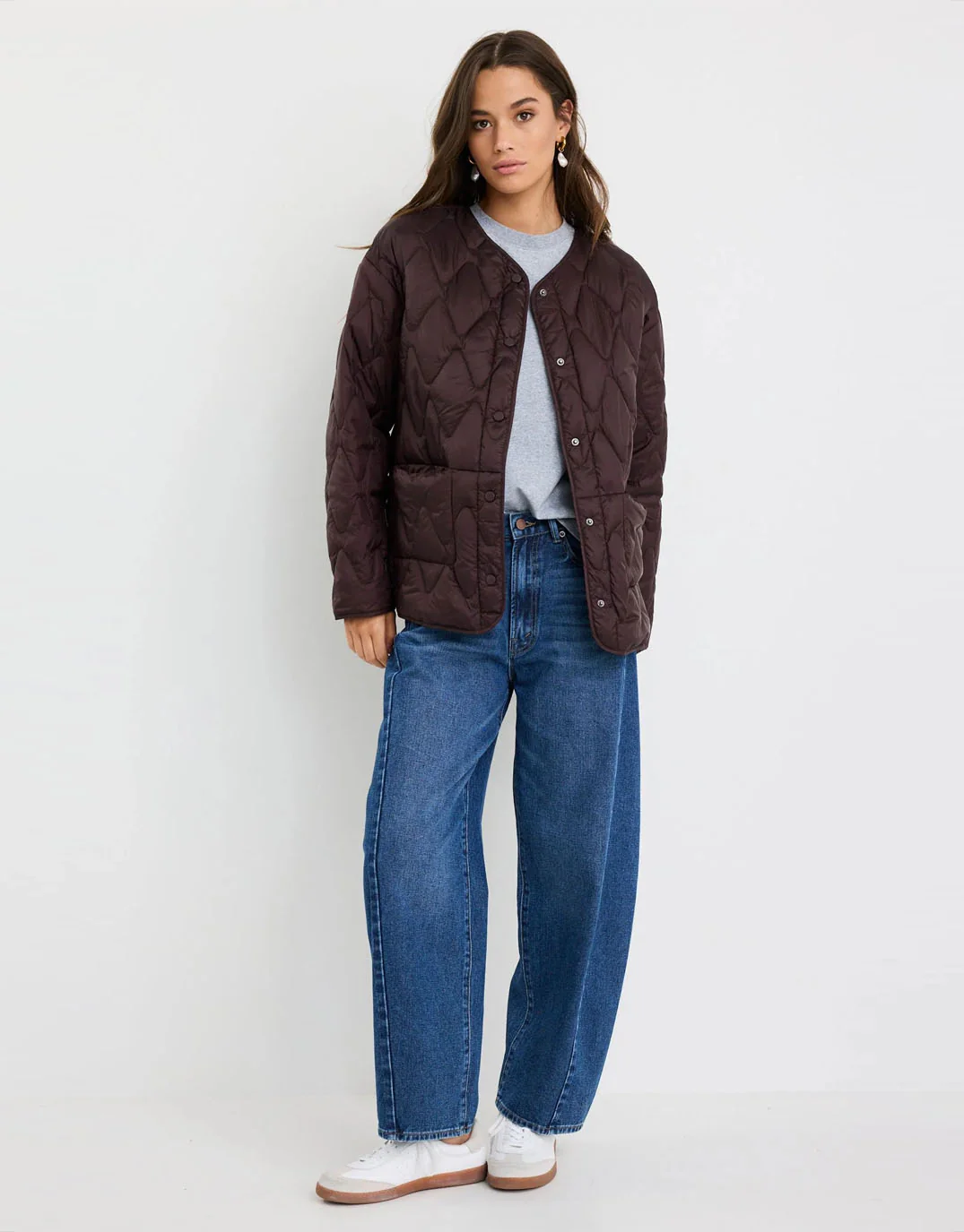 Frankly Puffer Jacket - Chocolate - Image 2