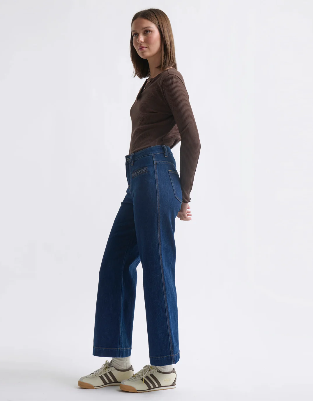 Freya Plait Pocket Jean - Palisade Blue - Image 3