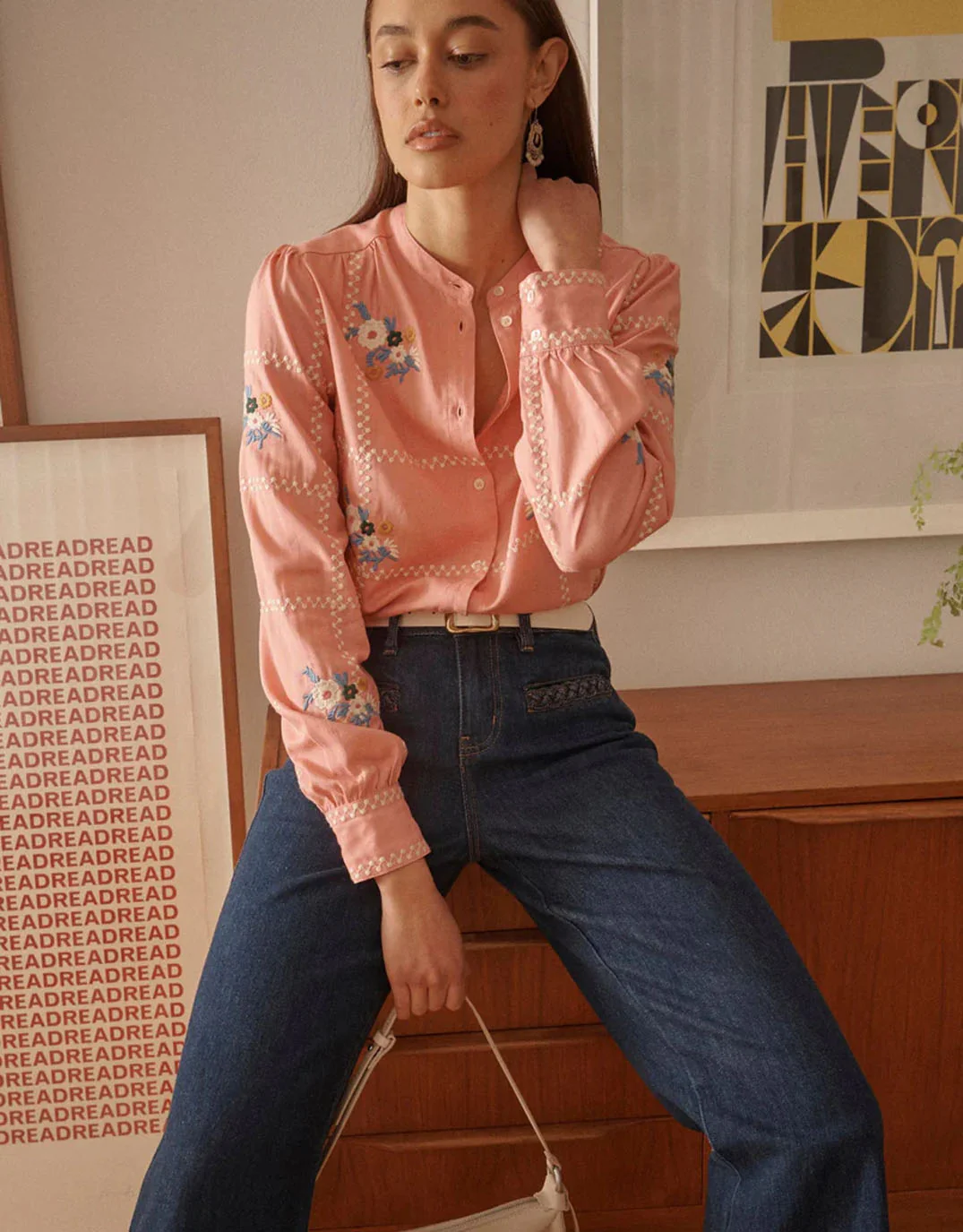 Freya Plait Pocket Jean - Palisade Blue - Image 8