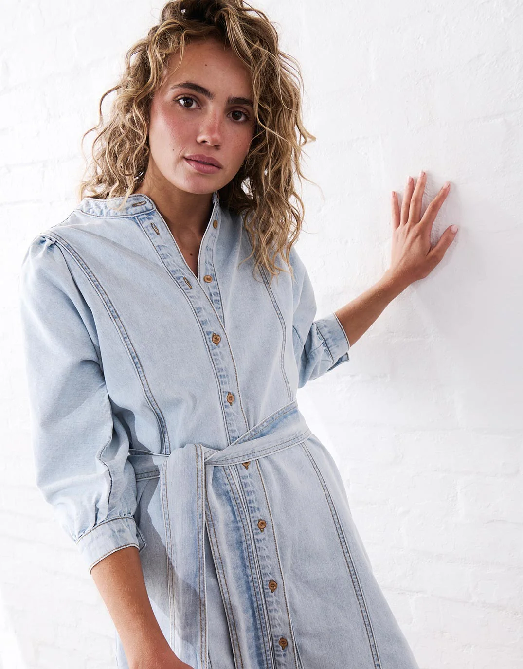 Gabriella Dress - Sky Blue - Image 5