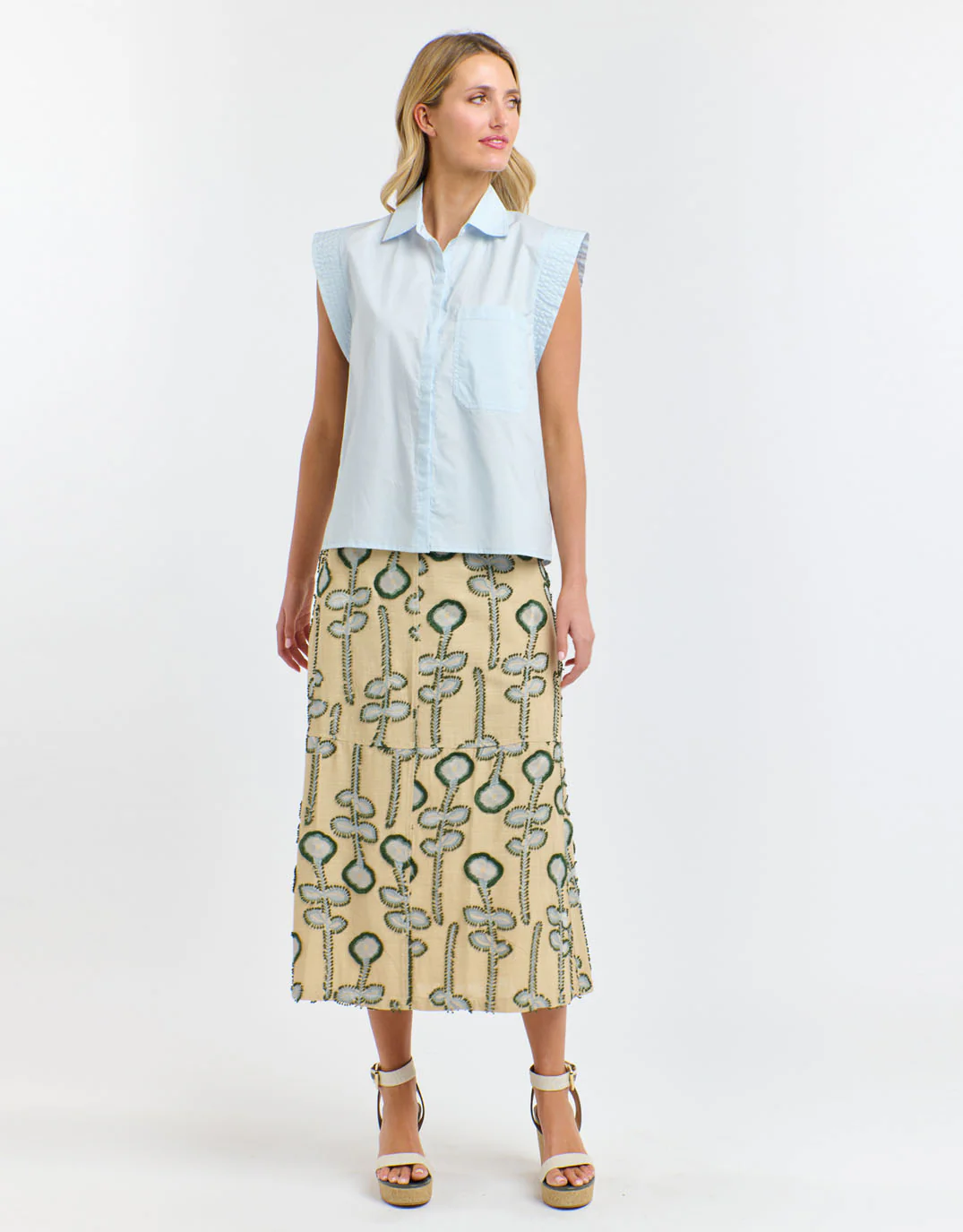 Gigi Shirt - Powder Blue - Image 3