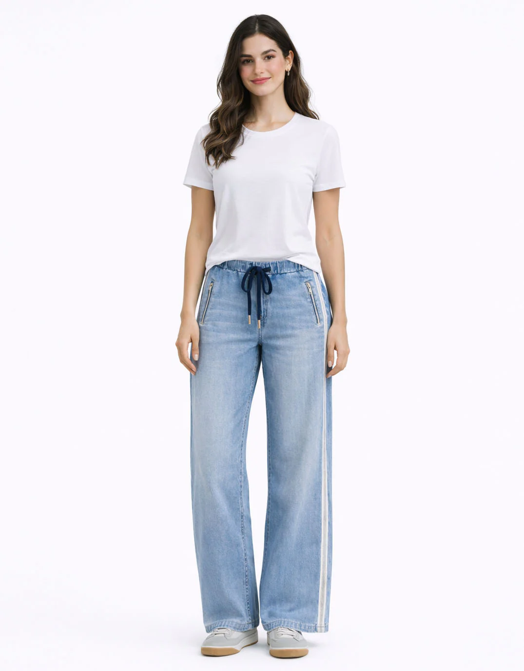 Glam Track - Silver Stripe Jean - Image 4