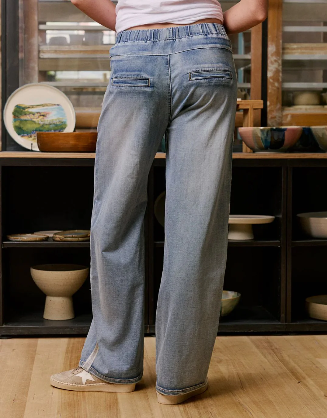 Glam Track - Silver Stripe Jean - Image 6