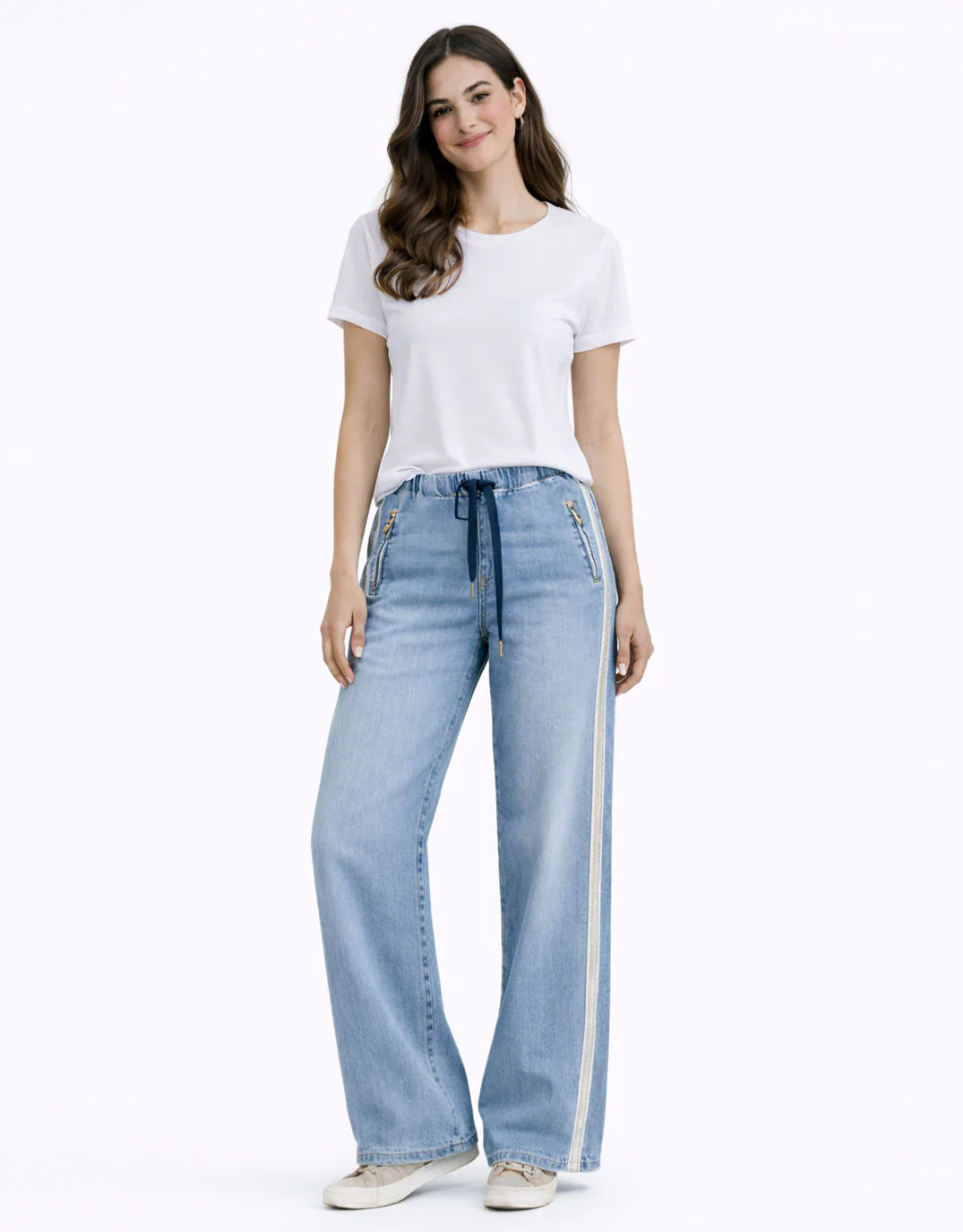 Glam Track - Silver Stripe Jean - Image 7