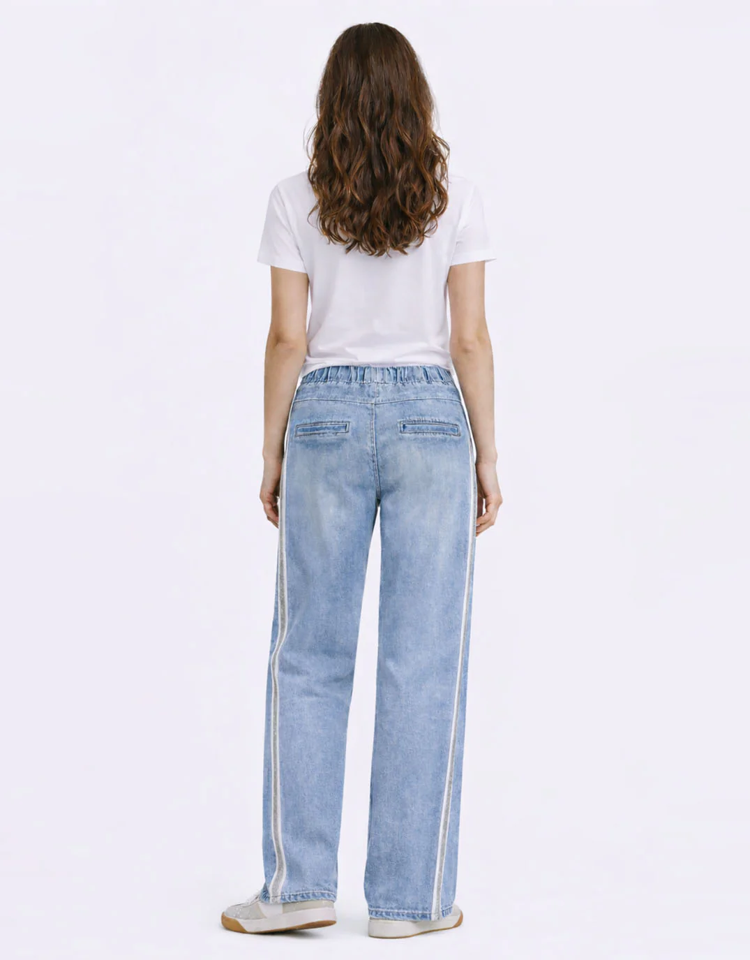 Glam Track - Silver Stripe Jean - Image 8