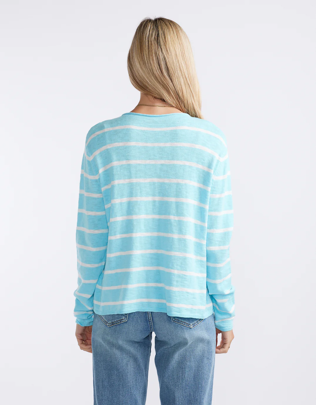 Harper Sweater - Ice Blue/White - Image 6