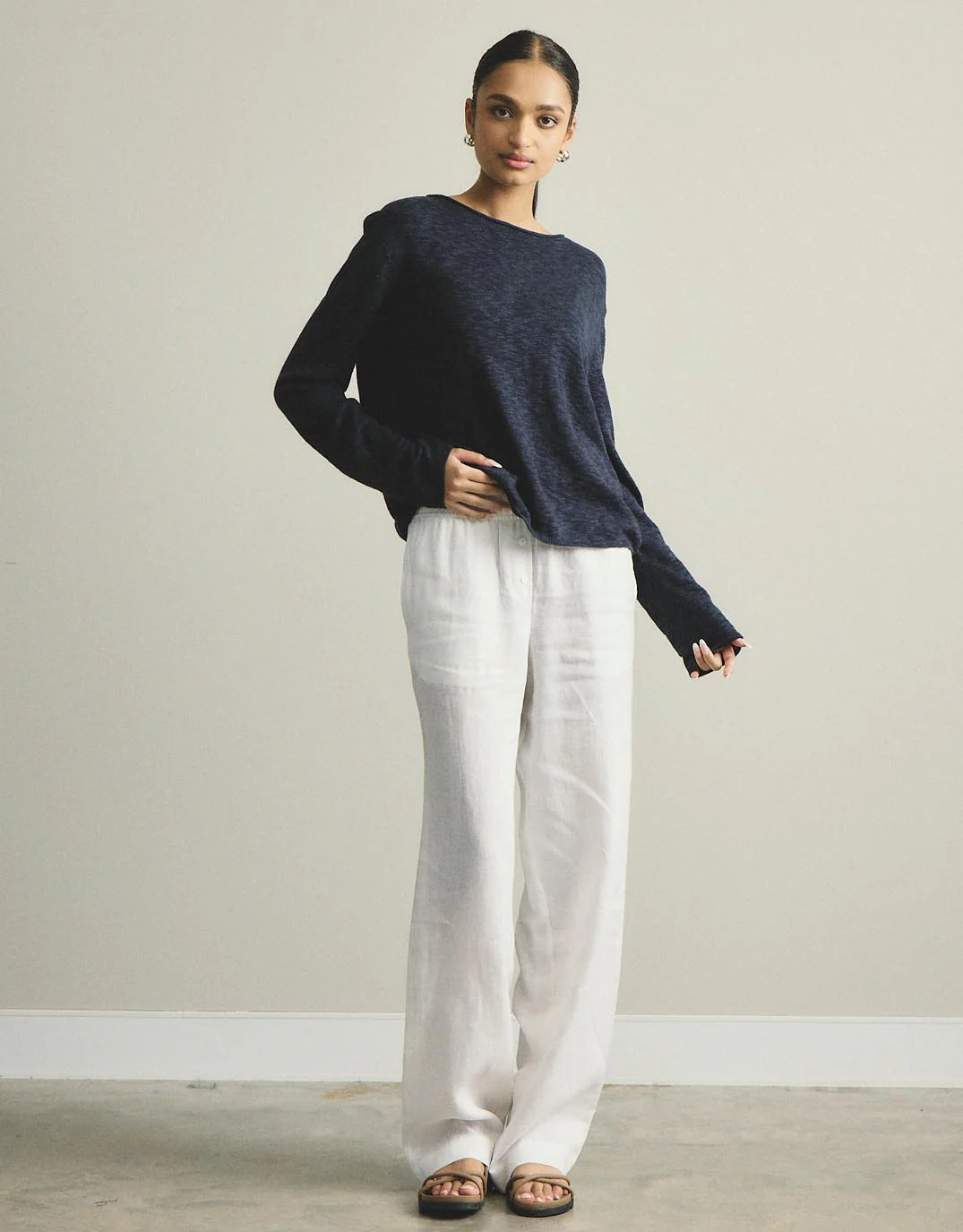 Harper Sweater - Navy - Image 3