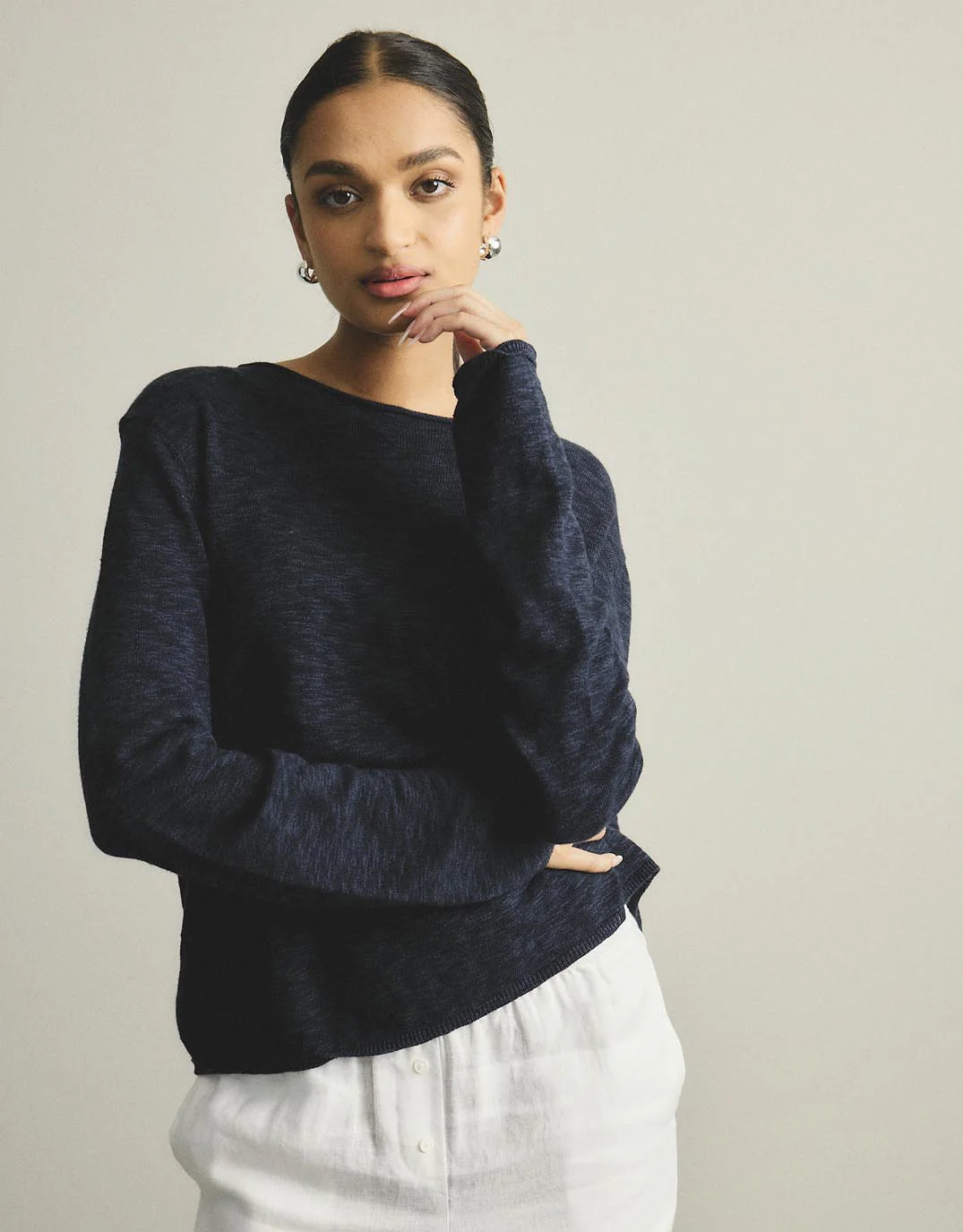 Harper Sweater - Navy - Image 4