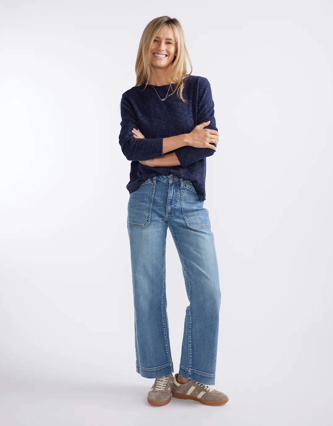 Harper Sweater - Navy - Image 6