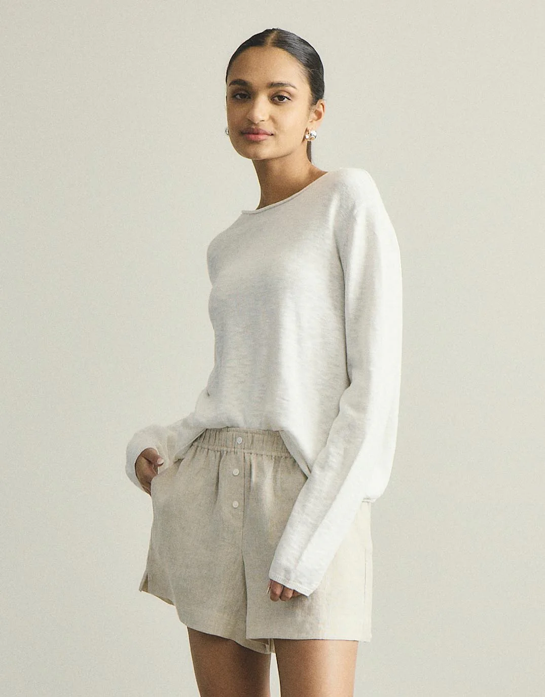 Harper Sweater - White - Image 4